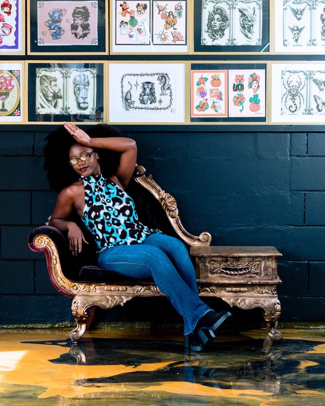 Aaliyah, tattoo apprentice at Space Coast Ink