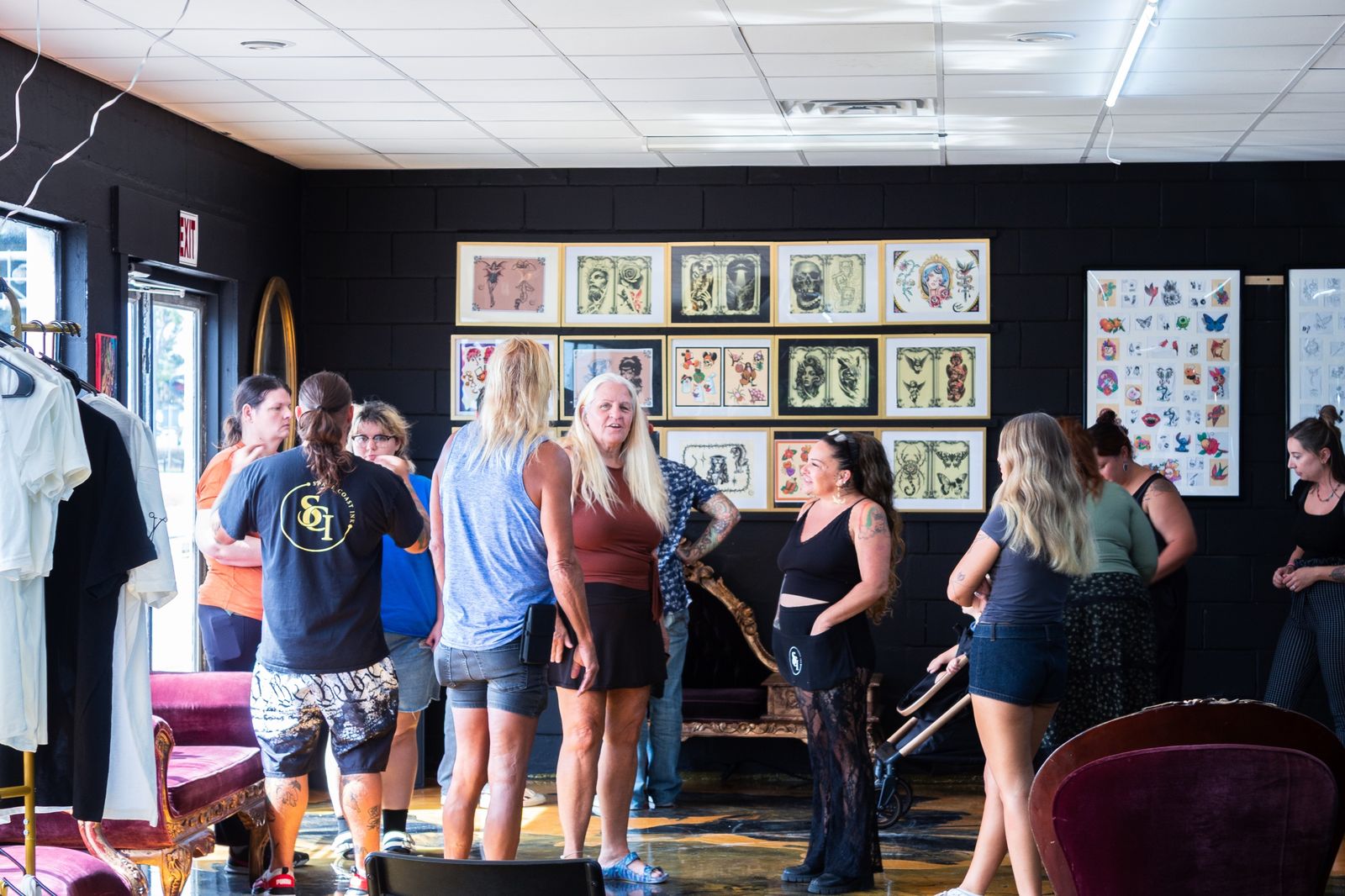 A packed Space Coast Ink on opening day at 228 Cheney Hwy