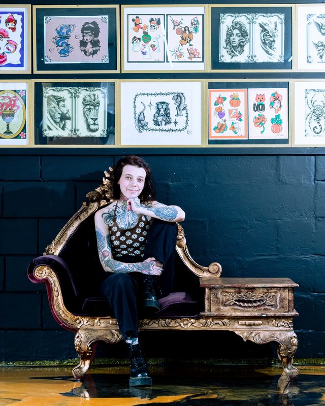 Kat, tattoo artist at Space Coast Ink