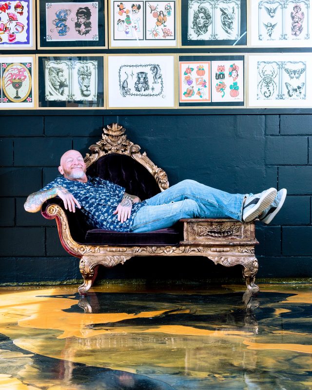 Ward, tattoo artist at Space Coast Ink